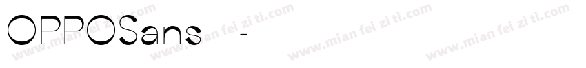 OPPOSans 字库字体转换